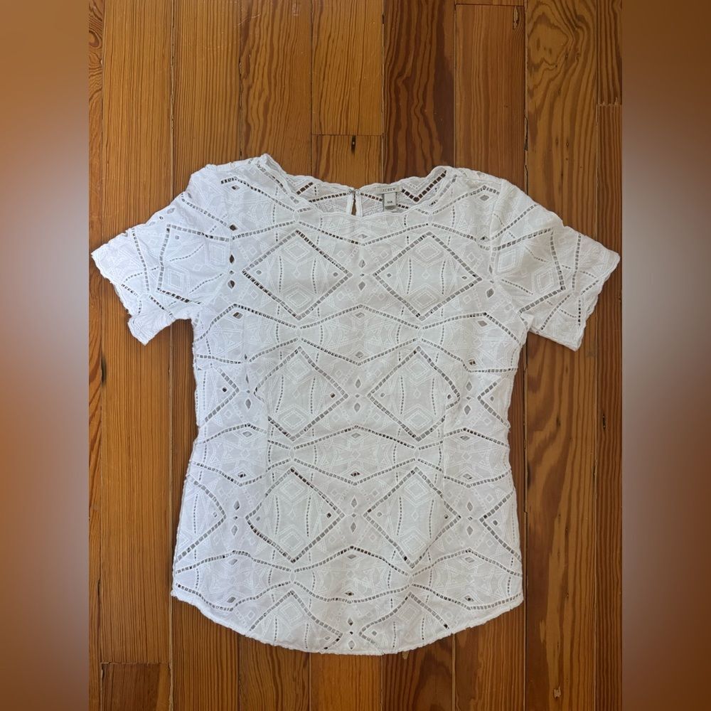 J Crew Eyelet Top